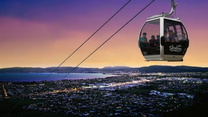 Experience a magical gondola ride and delightful buffet dinner at Skyline Rotorua!